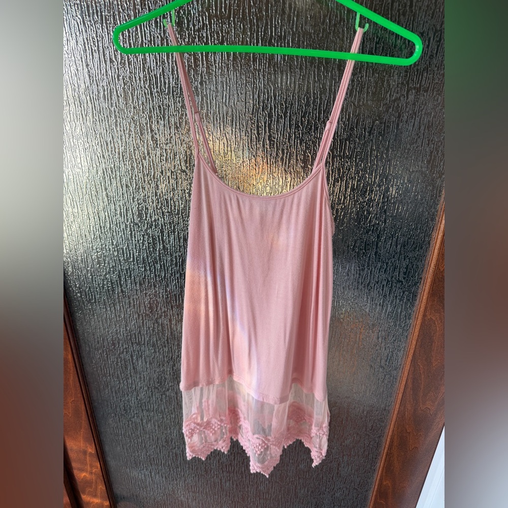✨ Grace & Lace Lace Extender Cami – Soft Pink – Size M ✨